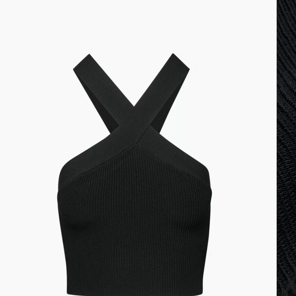 Babaton Sculpt Knit Criss Cross Cropped Tank